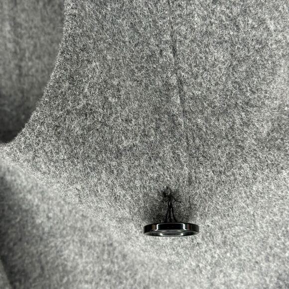 THEORY Nyma New Divide Gray Wool Peacoat Women's Size Small Double Face - Picture 9 of 14